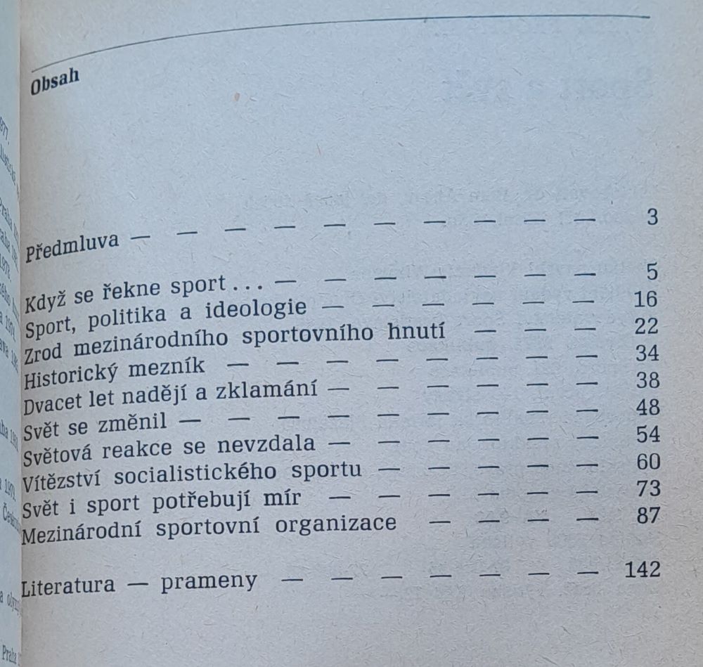 Sport a svět