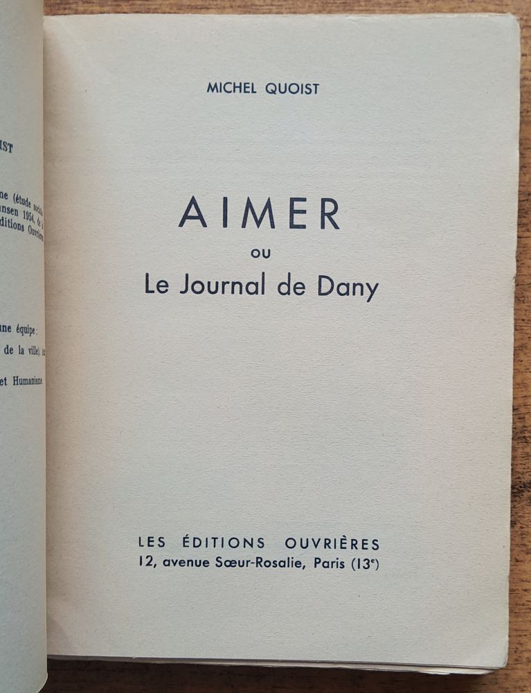 Aimer ou Le Journal de Dany / Milovať alebo Danyin denník