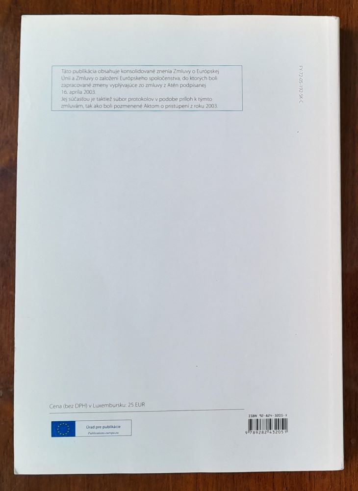 Konsolidované zmluvy / November 2006