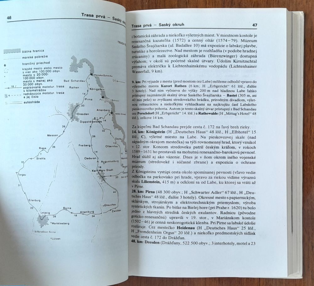 NDR / Sprievodca + mapa - Nemecká demokratická republika