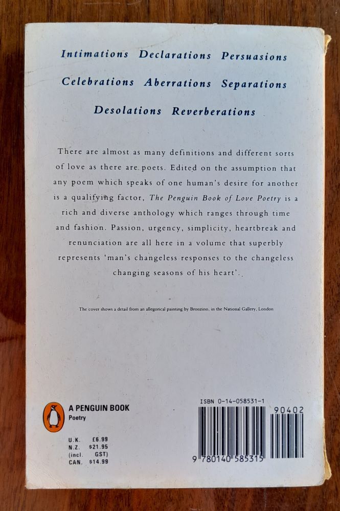 The Penguin Book of Love poetry