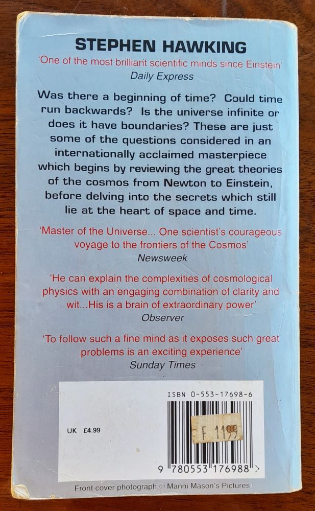 A Brief History of Time / Stručné dejiny času / From the Big Bang to Black Holes