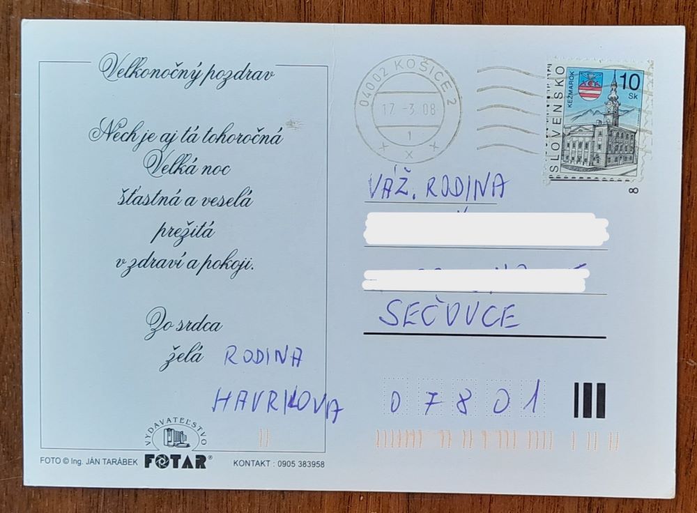 Veľkonočný pozdrav - 2008