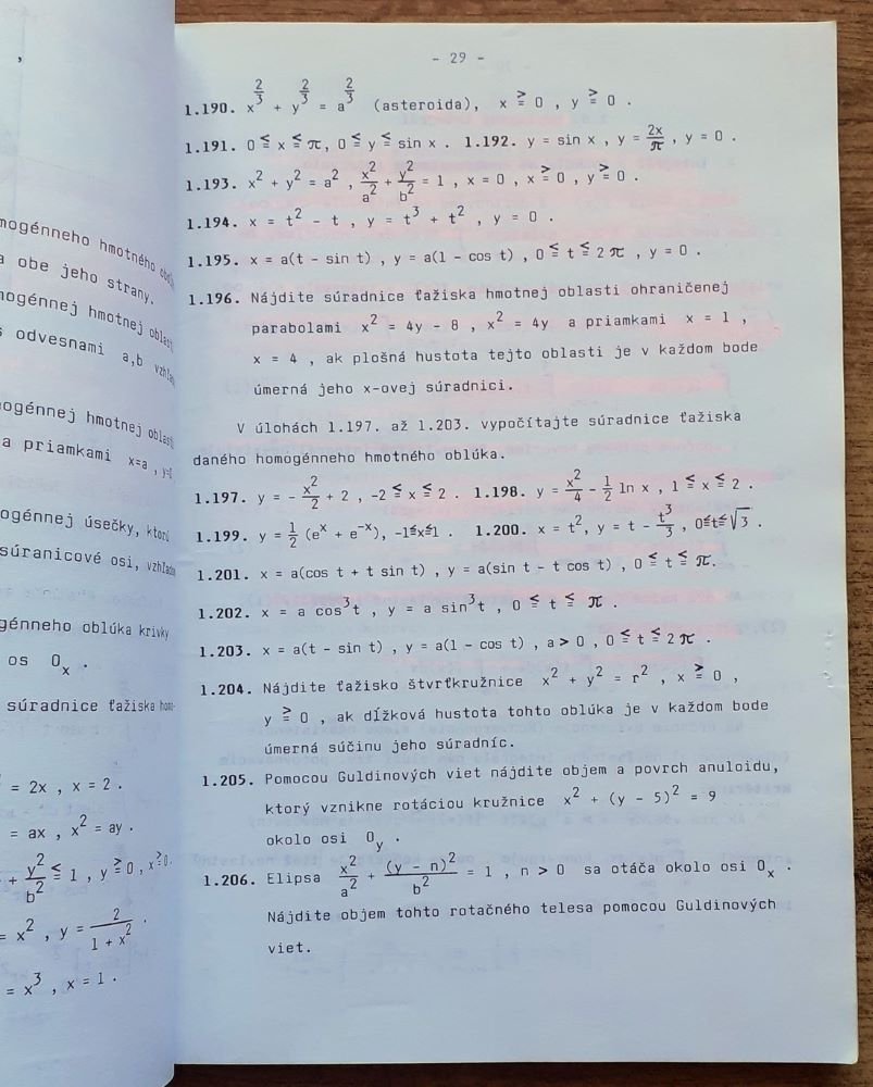 Zbierka z úloh z vyššej matematiky II.