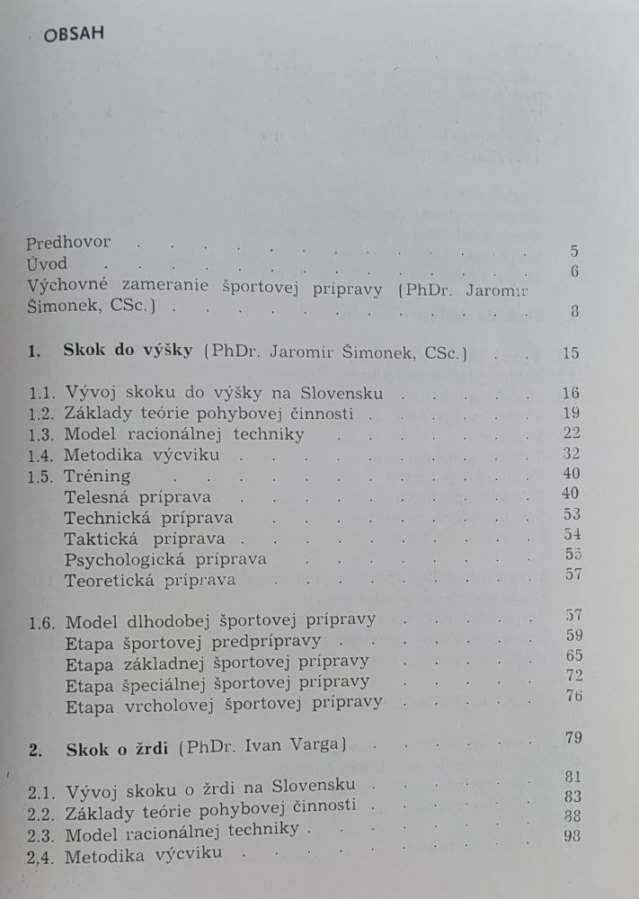 Atletika / Skoky / Edícia Tréner