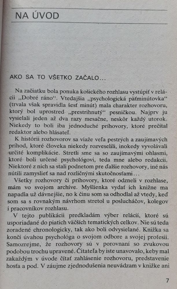 Rozhovory so psychológom