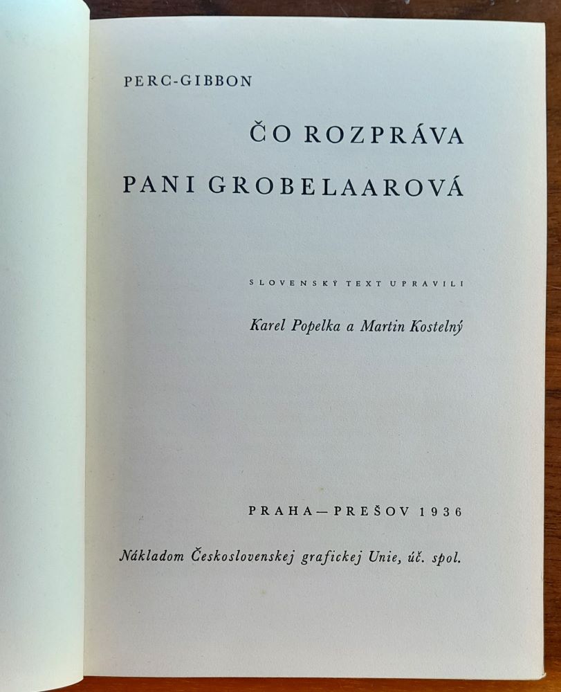 Čo rozpráva pani Grobelaarová