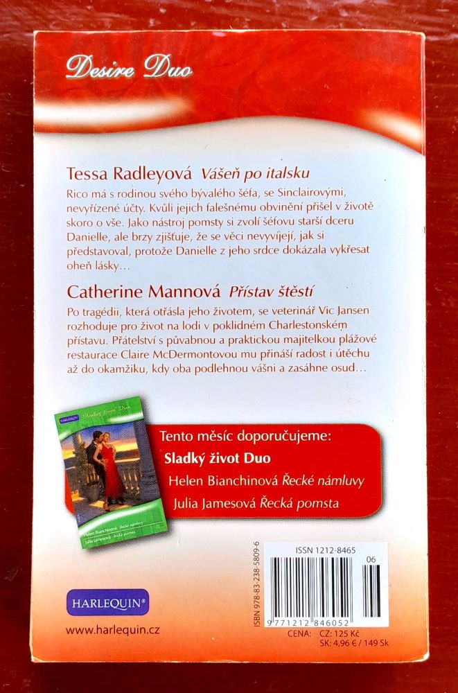 Vášeň po italsku - Tessa Radleyová / Přístav štěstí - Catherine Mannová
