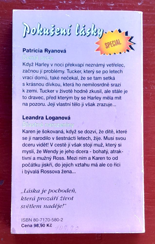 Černá ovce - Patricia Ryanová / Šťastné narozeniny - Leandra Loganová