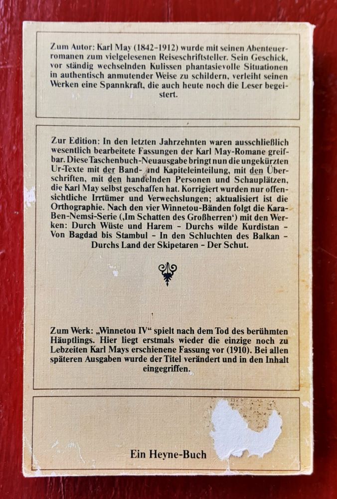 Winnetou der rote Gentleman / In der ungekurtzen originalfassung