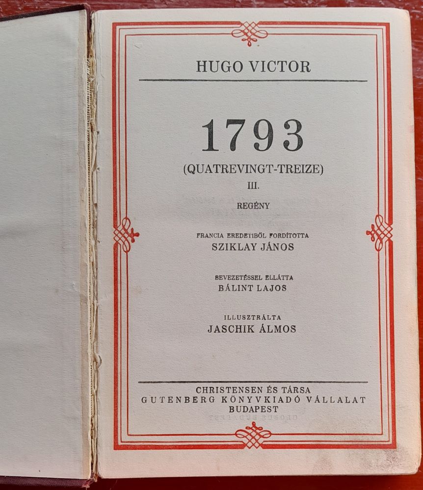 1793 / III. Regény / Quatrevingt-Treize