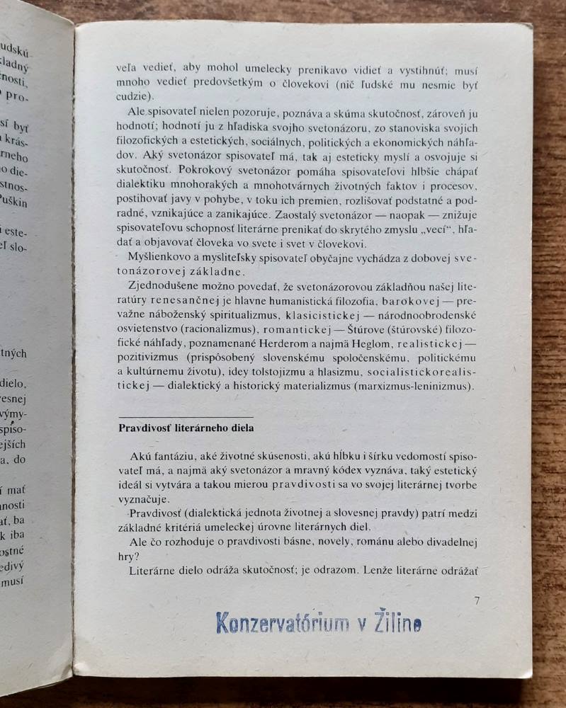 Teória literatúry pre stredné školy