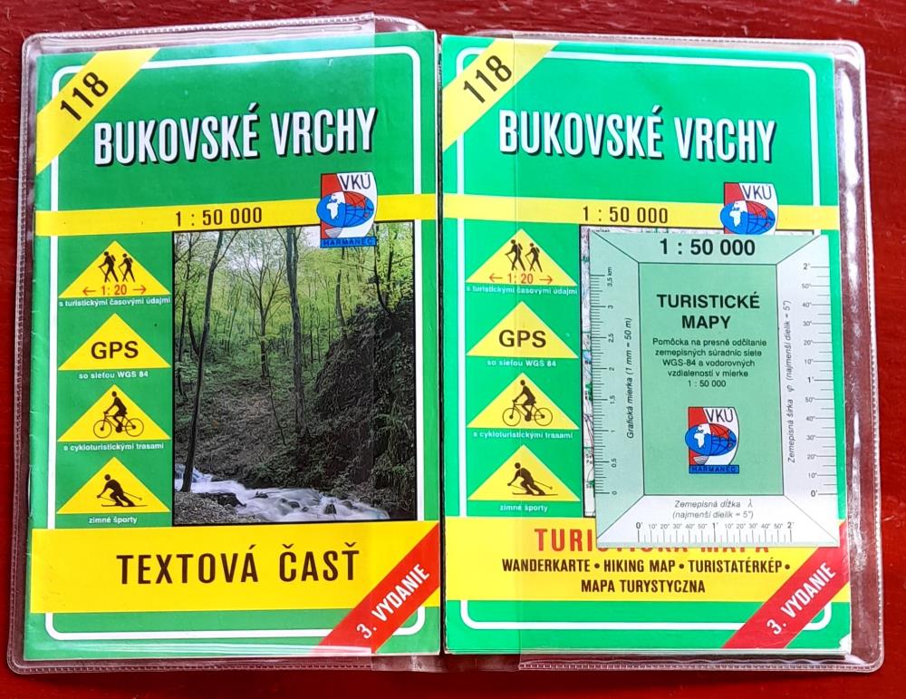 Bukovské vrchy / Turistická mapa / Mierka 1 : 50 000