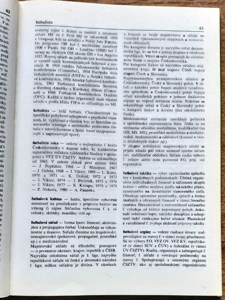 Futbal - encyklopédia