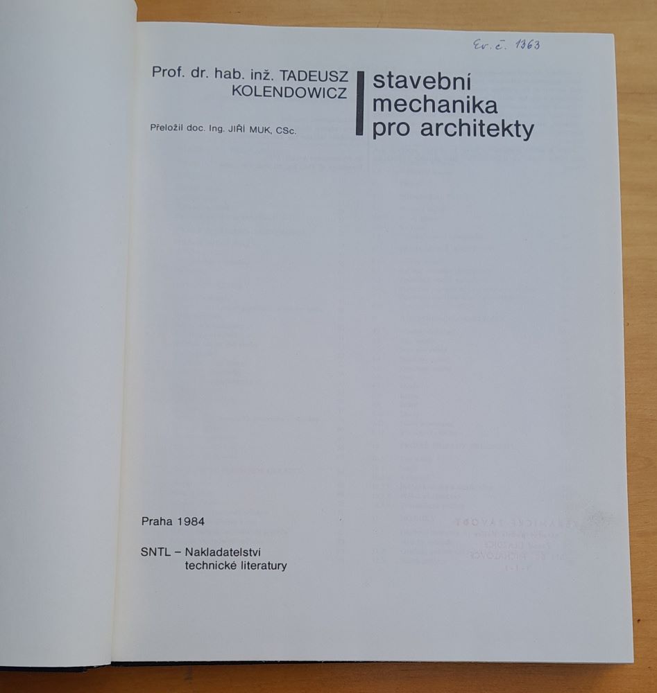 Stavební mechanika pro architekty