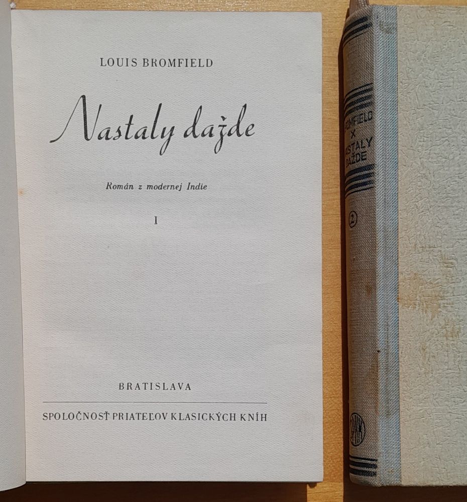 Nastaly dažde 1. 2. / Román z modernej Indie