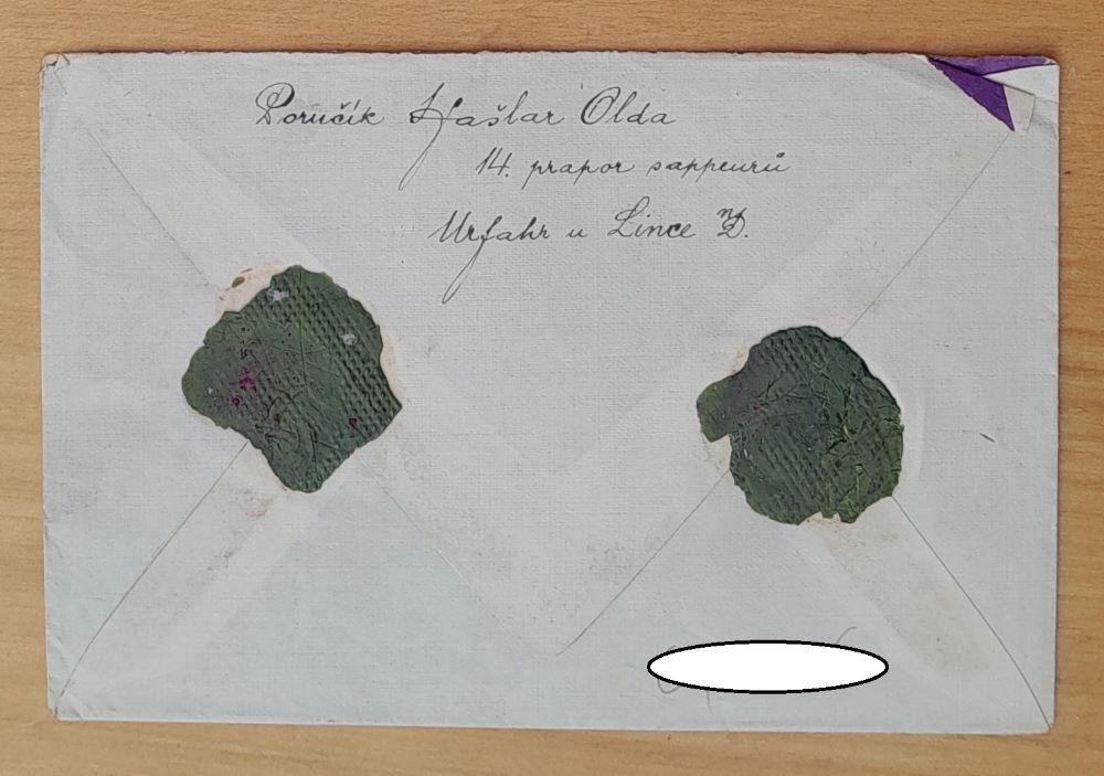 Stará obálka pravdepodobne z 20.7.1910