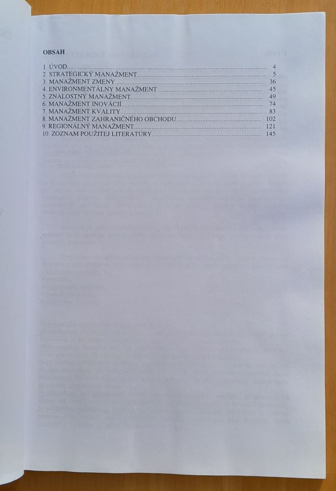 Vybrané segmenty manažmentu