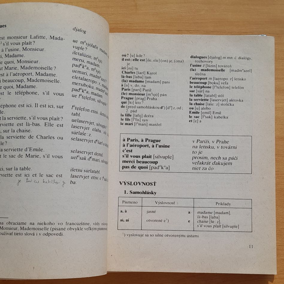 Francúzština pre samoukov + Klúč na okopírovaných papieroch