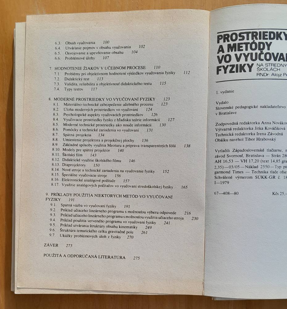 Prostriedky a metódy vo vyučovaní fyziky na stredných školách