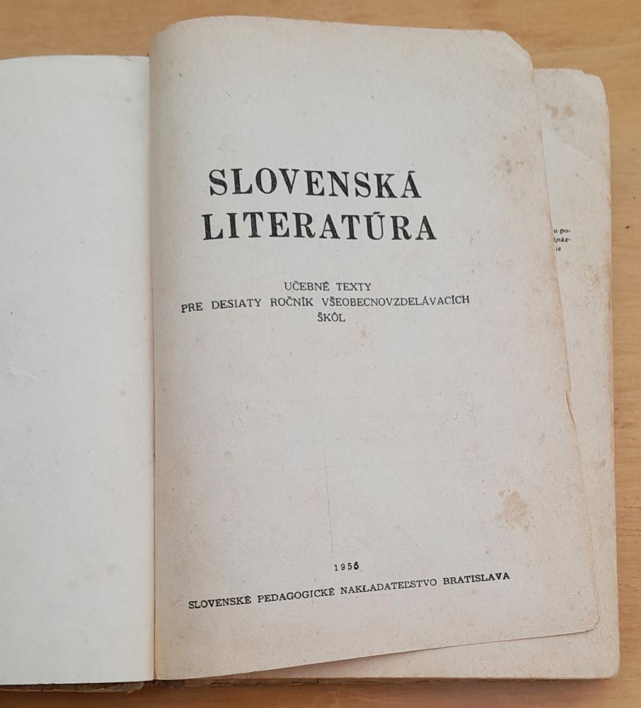 Slovenská literatúra / Učebné texty pre desiaty ročník všeobecnovzdelávacích škôl