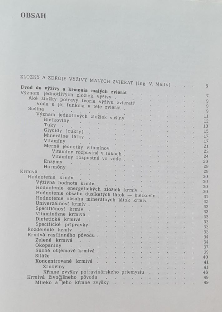 Výživa a kŕmenie malých zvierat / Edícia Živočíšna výroba / Knižnica drobnochovateľa