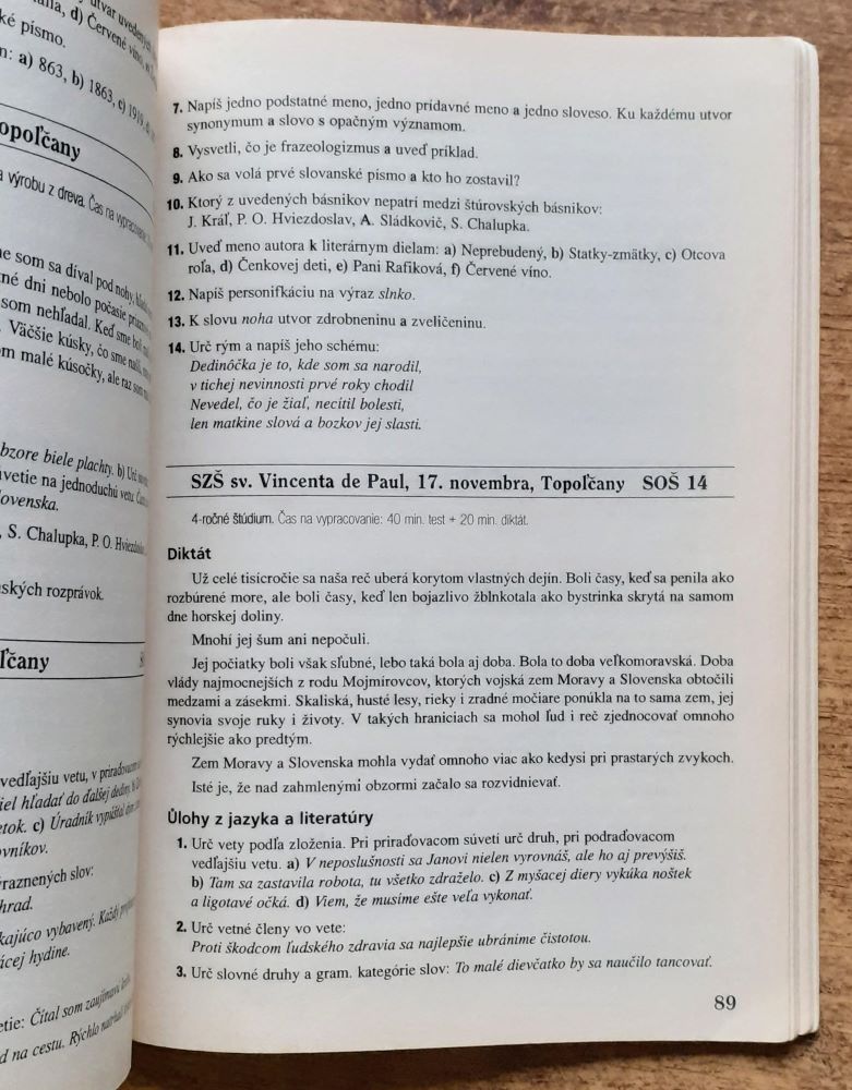 Testy zo slovenského jazyka 98