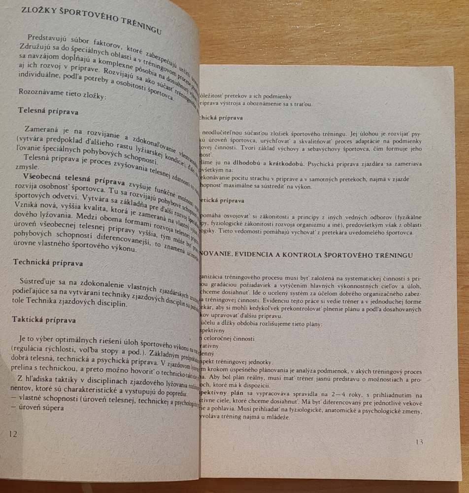 Lyžovanie - zjazdové disciplíny / Učebné texty pre školenie trénerov IV. triedy