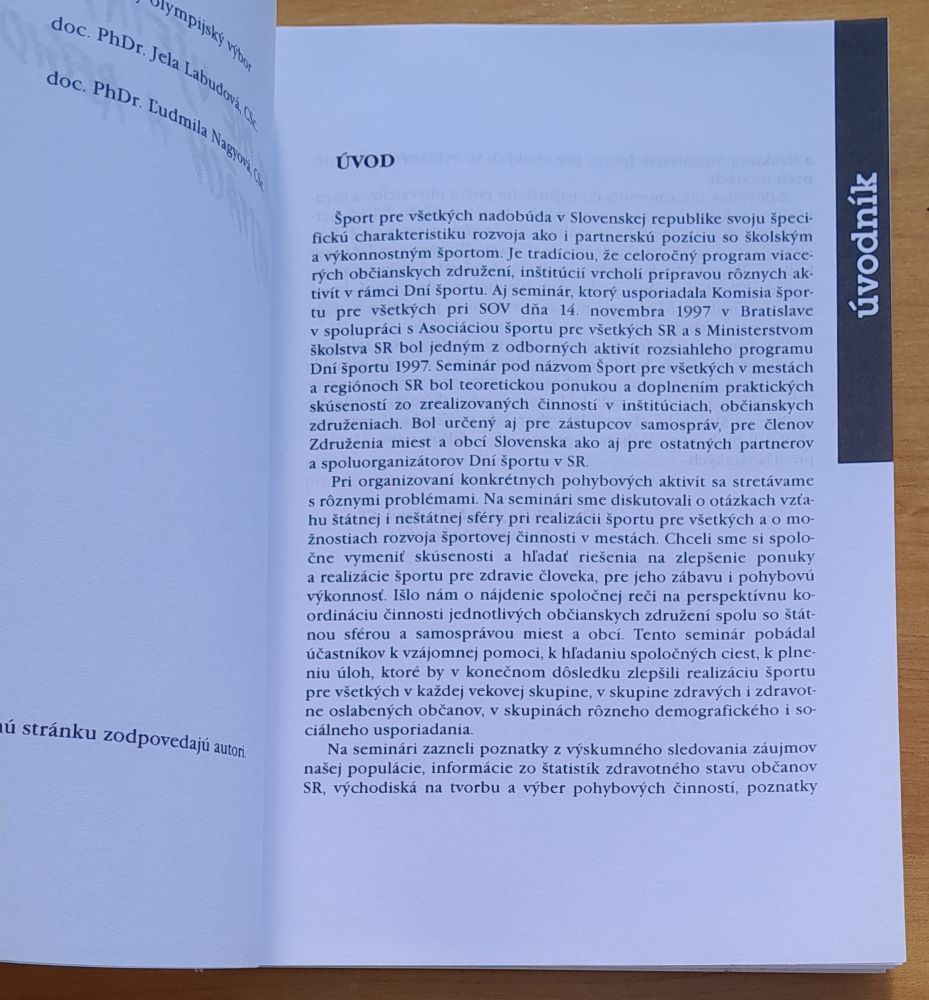 Šport pre všetkých v mestách a regiónoch / Bulletin č. 18