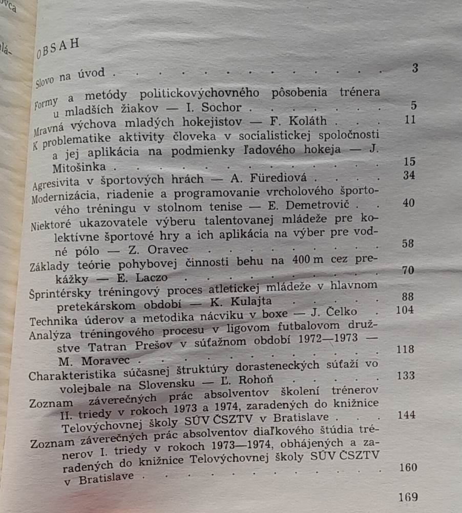 III. Zborník telovýchovnej školy SÚV ČSZTV