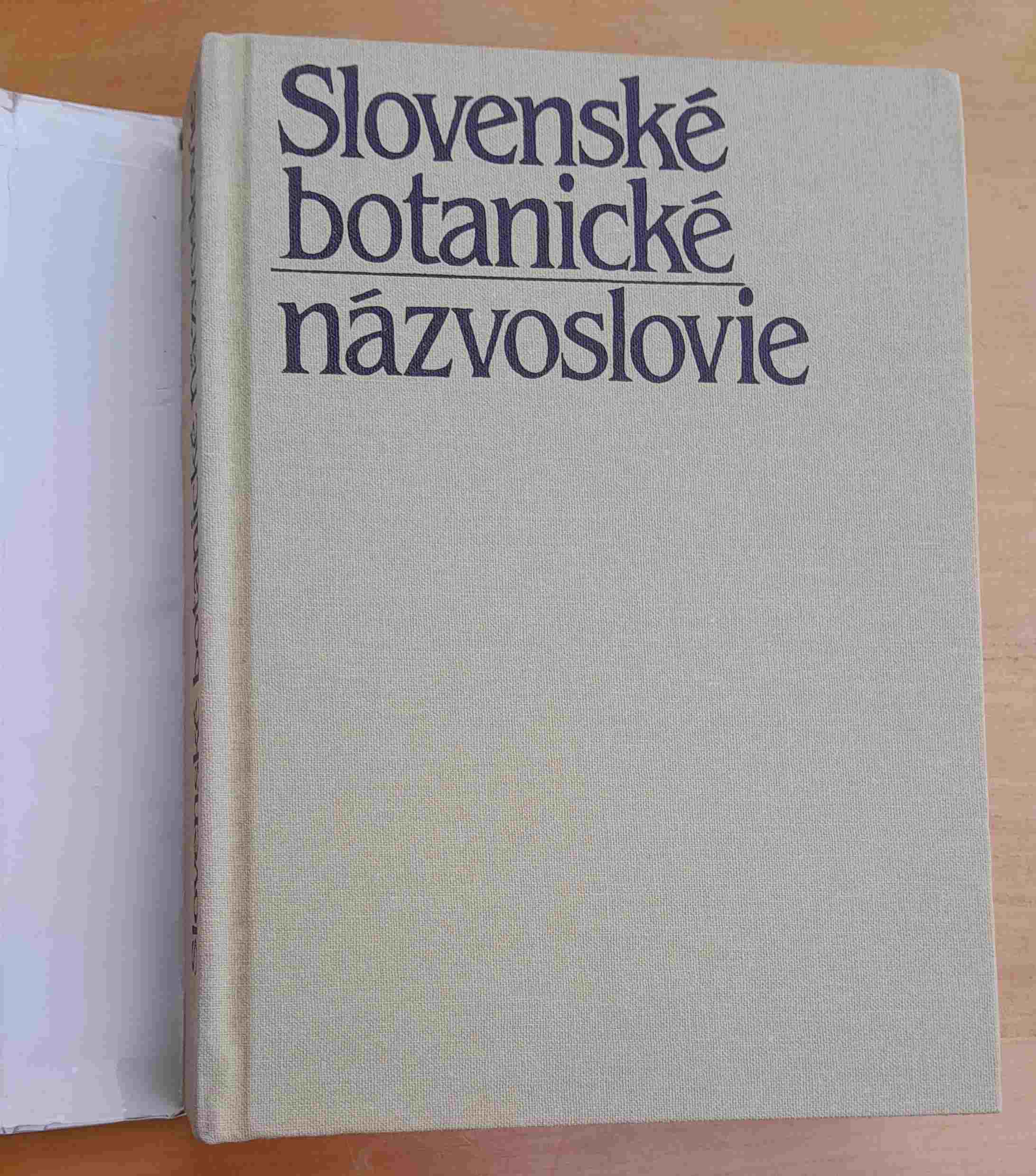Slovenské botanické názvoslovie / Rastlinná výroba