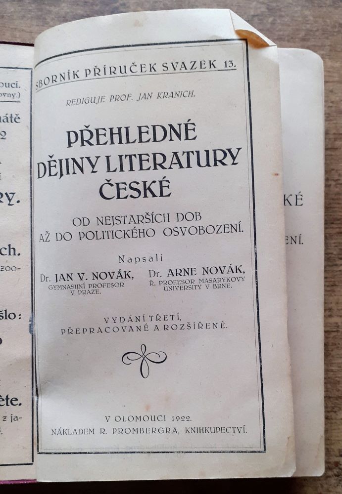 Přehledné dějiny literatury české