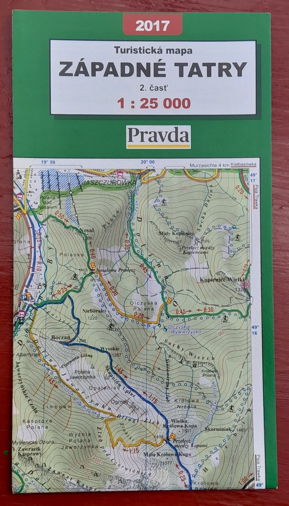 Západné Tatry 1. + 2. časť / 1 : 25 000