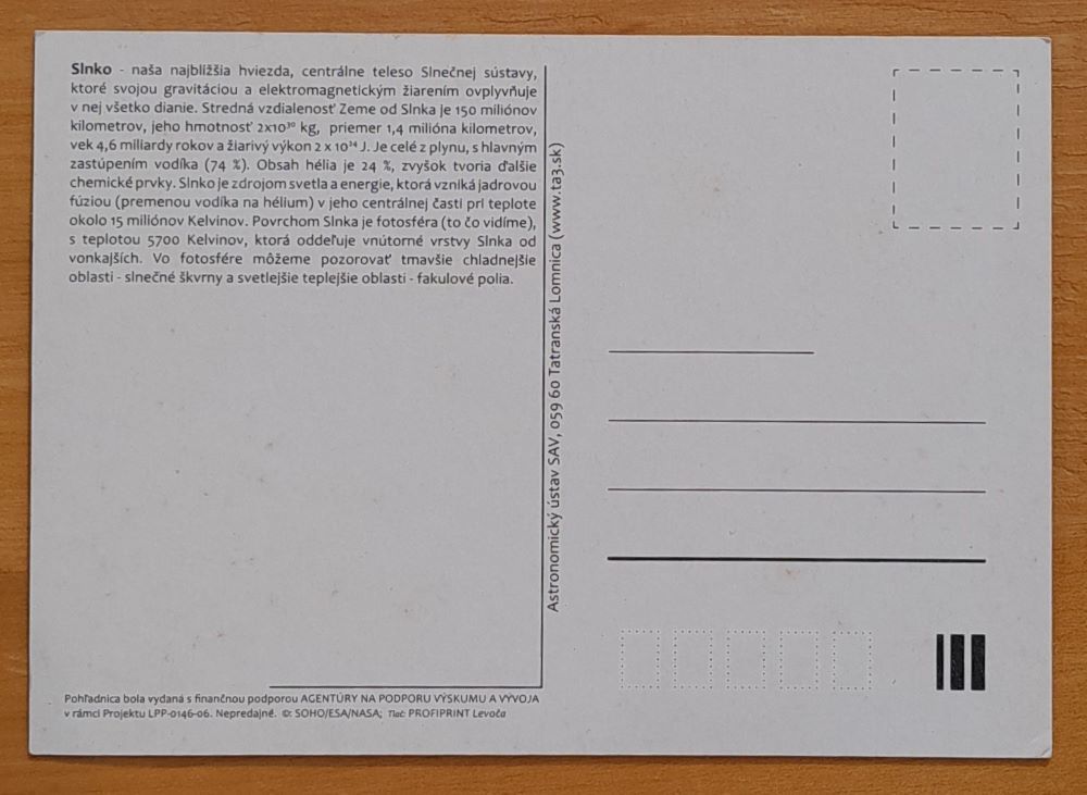 Vesmírne objekty - Slnko