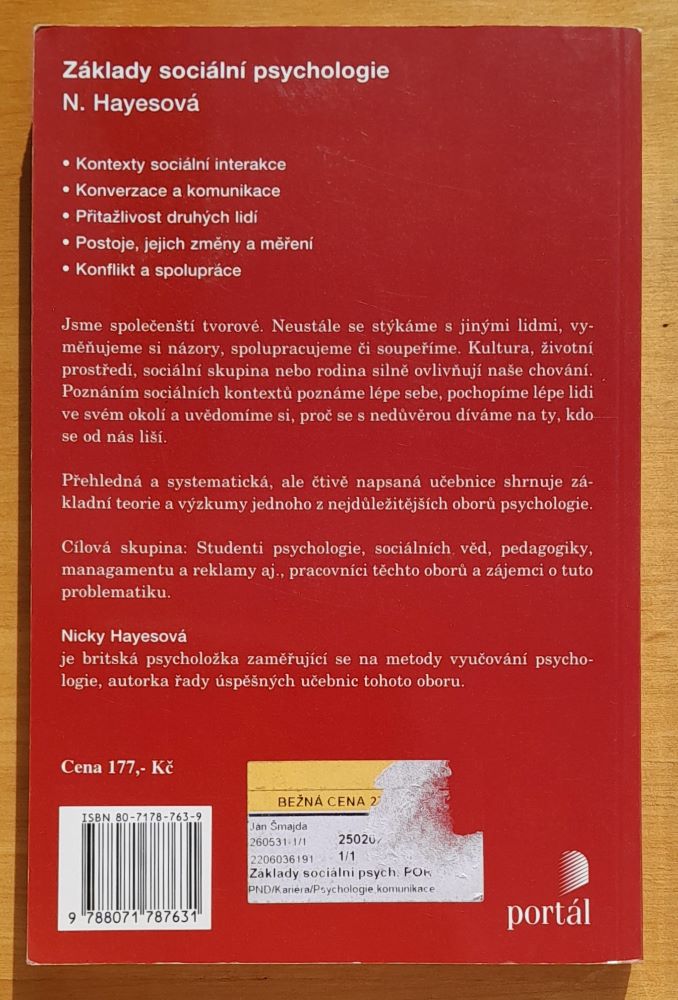 Základy sociální psychologie