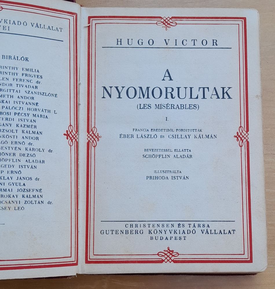 A nyomorultak I. II. / Bedári