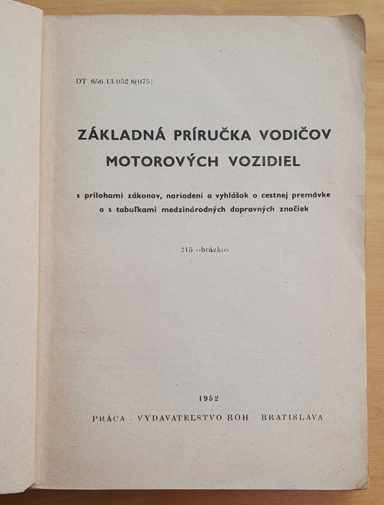 Základná príručka vodičov motorových vozidiel