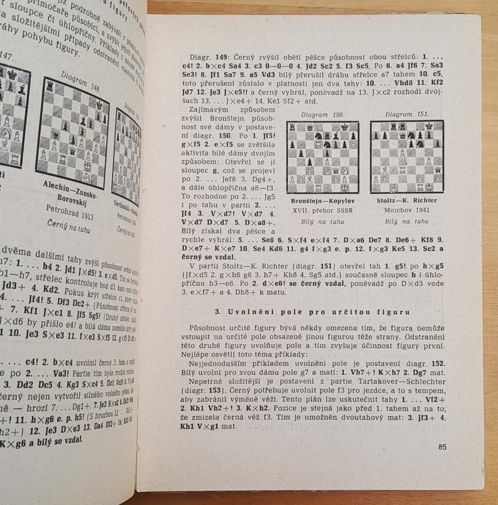 Taktika moderního šachu / Učebnice střední hry / 1. díl / Funkce figur a pěšcú