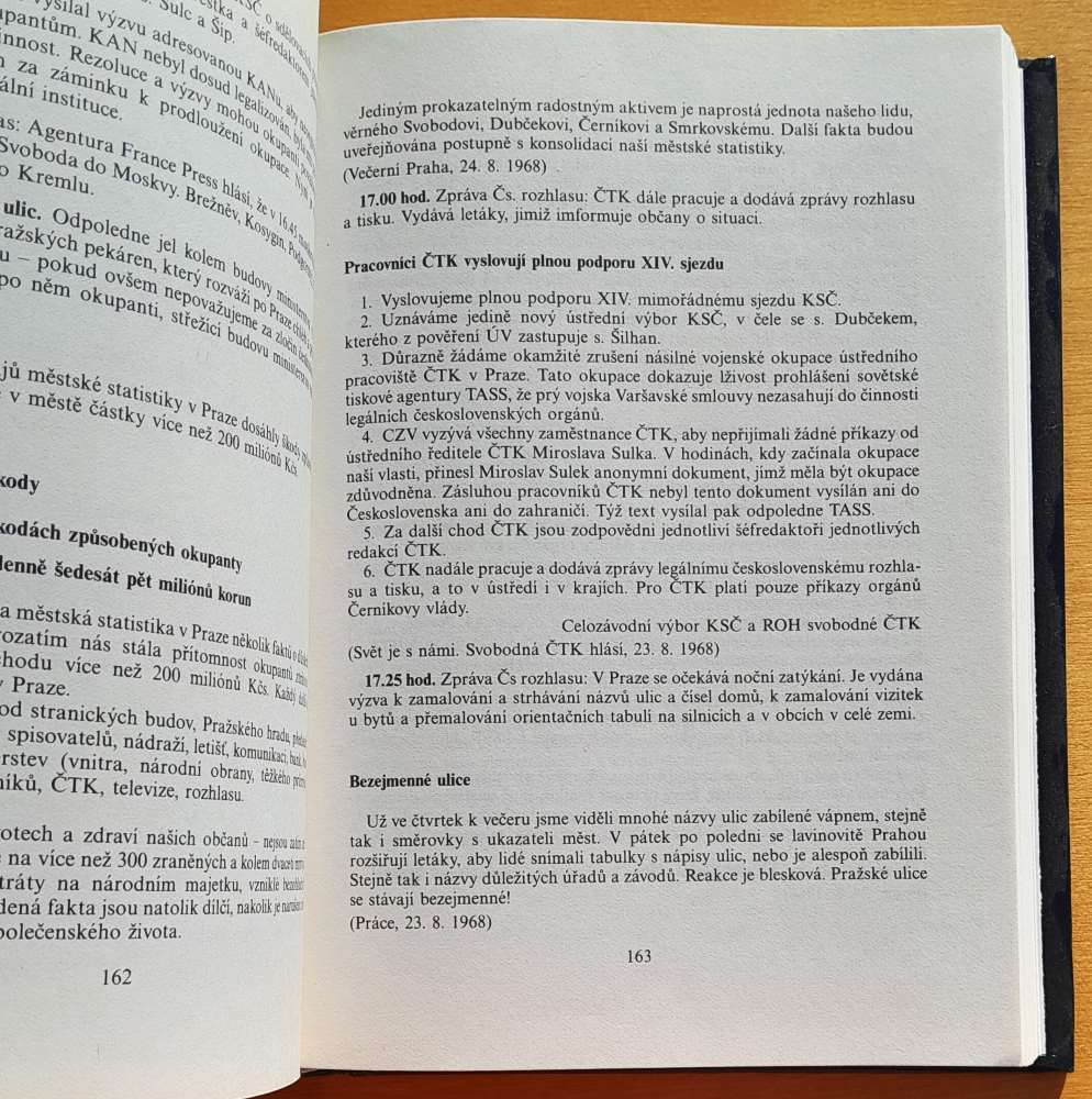 Sedm pražských dnu - 21.-27. srpen 1968 / Dokumentace