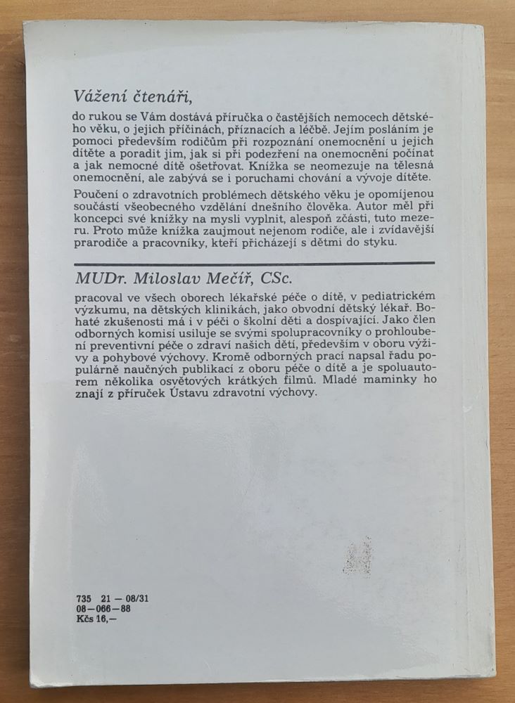 Pečujeme o nemocné dítě