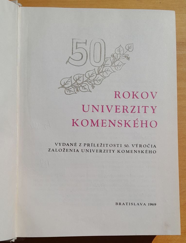Päťdesiat rokov Univerzity Komenského
