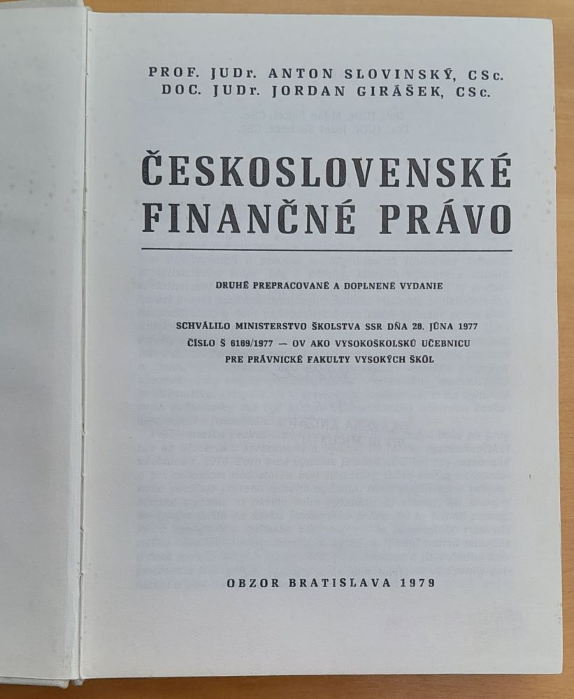 Československé finančné právo