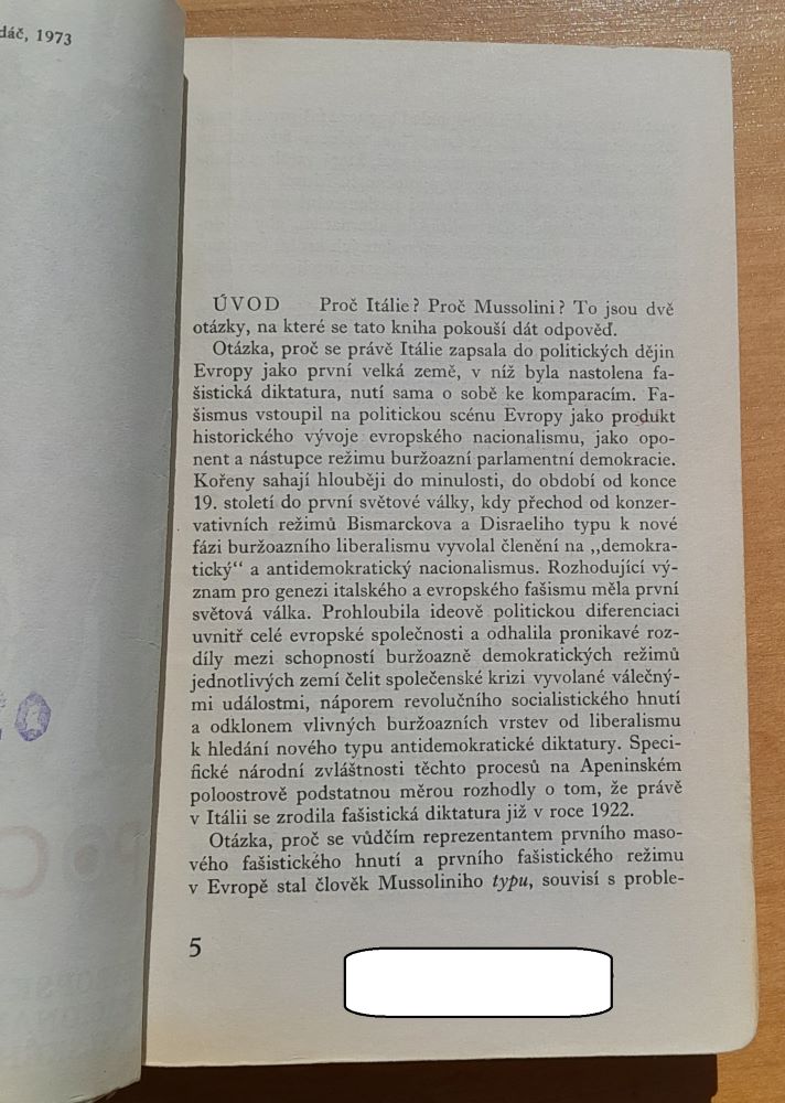 Před pochodem na Řím / Knižnice moderních dějín