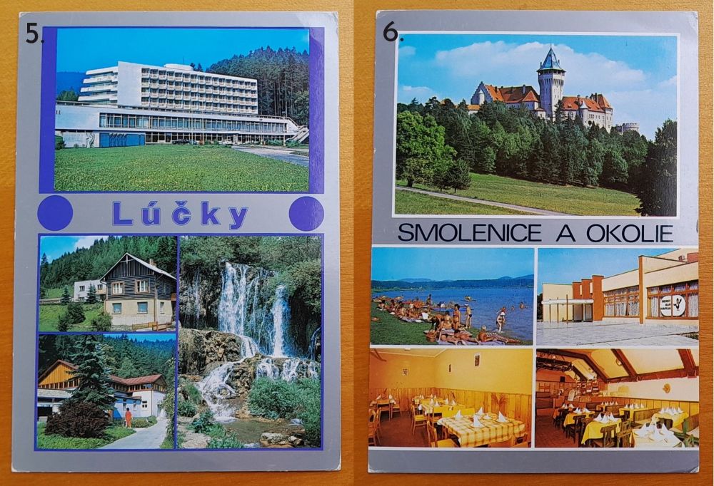Kúpeľné pohľadnice, rôzne slovenské kupele - pohľadnice