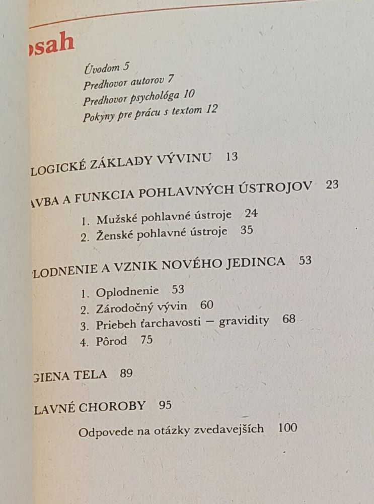 Keď dospievam + príloha