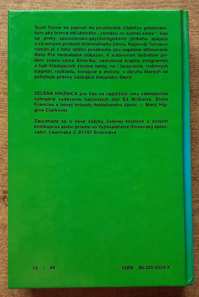 Pod ťarchou viny / Zelená knižnica / 3. diel série Kindle County
