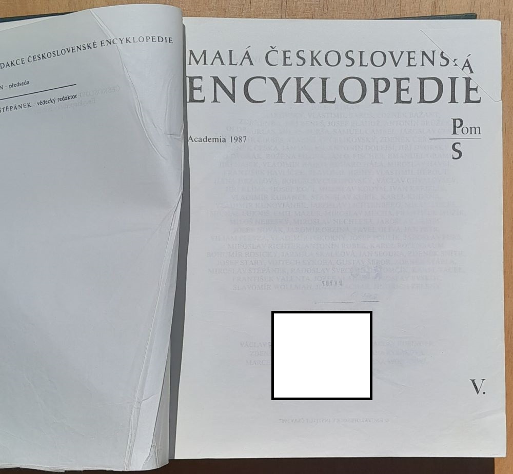 Malá československá encyklopedie 5. Pom-S