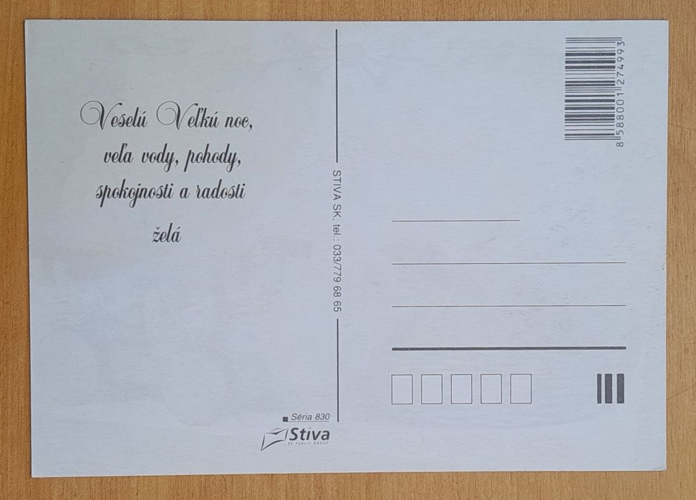 Veľkonočný pozdrav s kuriatkami
