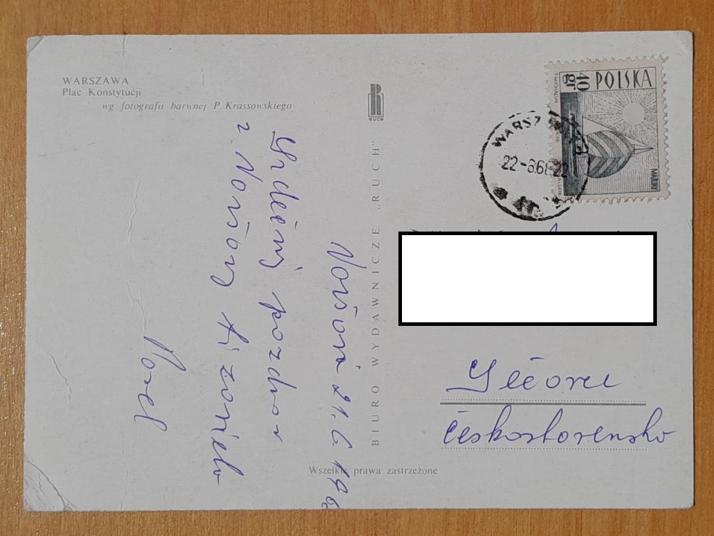 Warszawa - Varšava - 1966
