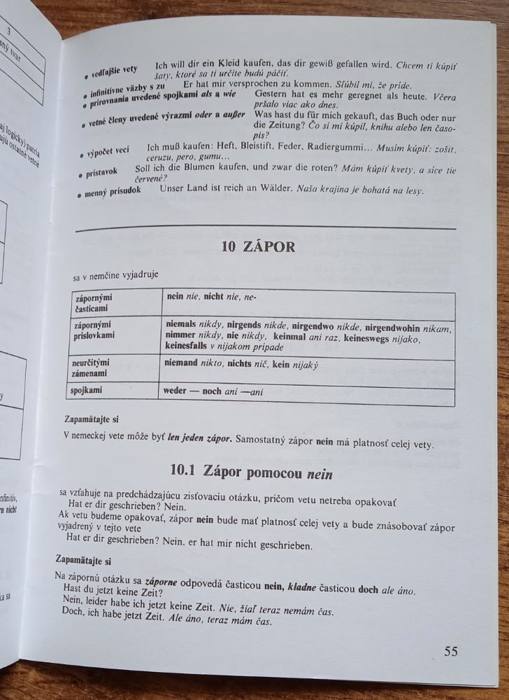 Gramatika nemčiny v kocke